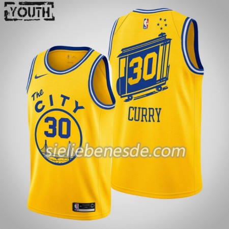 Kinder NBA Golden State Warriors Trikot Stephen Curry 30 Nike 2019-2020 Hardwood Classics Swingman